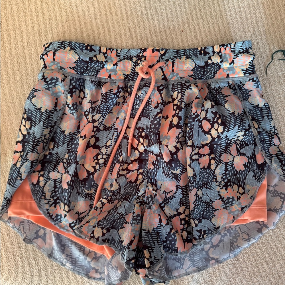 Senita Athletics Blue and Pink Athletic Shorts Lightweight Breathable